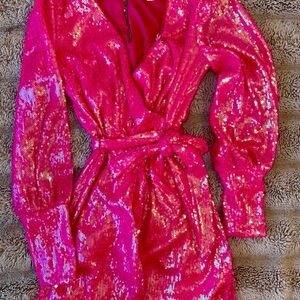 GB Girls Fuchsia Sequin Dress